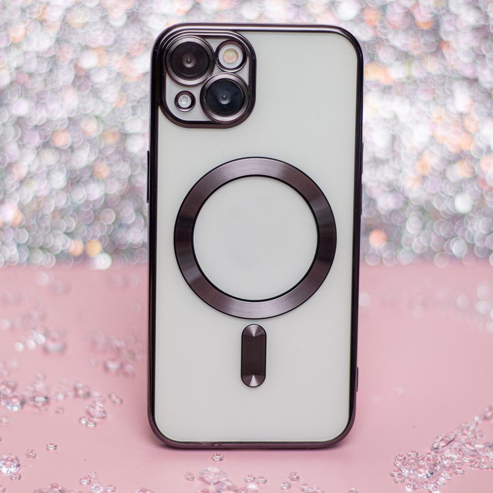 Калъф MagSafe за Apple iPhone 18 Pro / 17 Pro, OEM, Color Chrome Mag, Черен