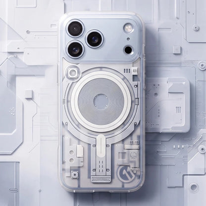 Калъф MagSafe за Apple iPhone 18 Pro / 17 Pro, Spigen, C11 Ultra Hybrid MagFit Element, бял ACS12308