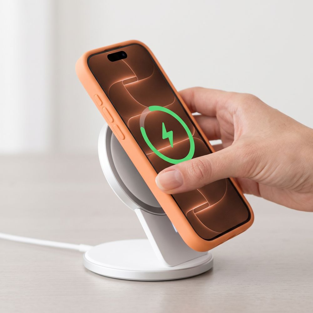 Калъф MagSafe за Apple iPhone 18 Pro Max / 17 Pro Max, Tech-Protect, силиконов, оранжев

