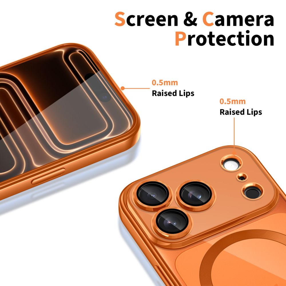 Калъф MagSafe за Apple iPhone 17 Pro Max, Tech-Protect, Magflex, Оранжев