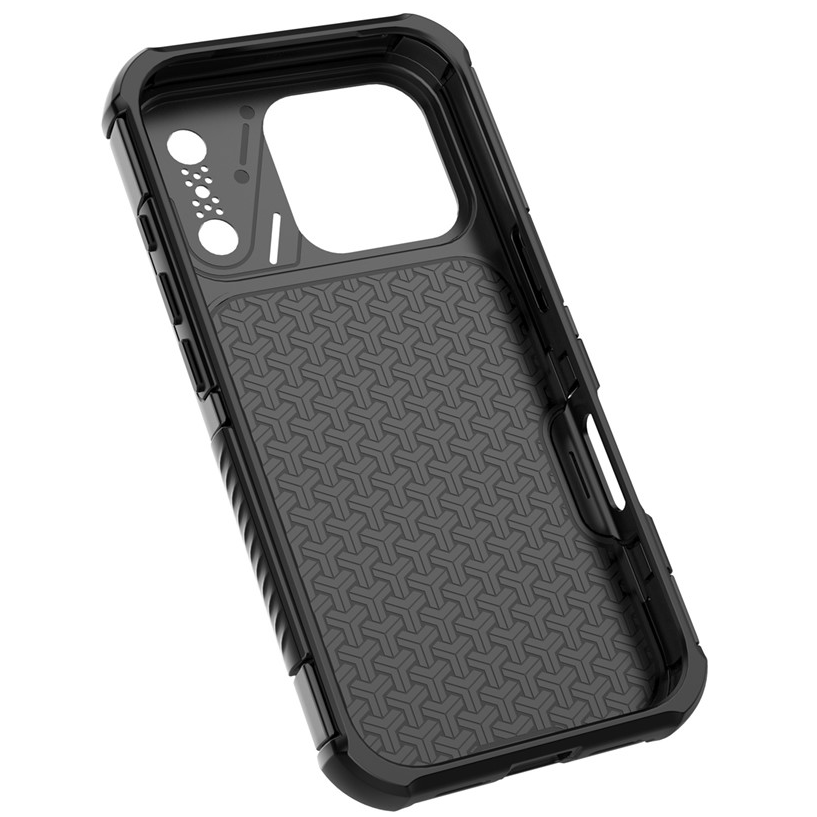 Калъф MagSafe за Apple iPhone 18 Pro Max / 17 Pro Max, OEM, защита от карбон и ъгли, черен