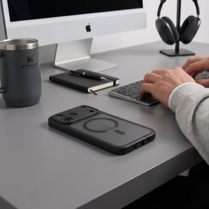 Калъф MagSafe за Apple iPhone 18 Pro Max / 17 Pro Max, Tech-Protect, BasicMag, Матиран Черен