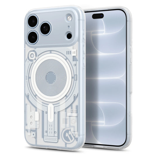 Калъф MagSafe за Apple iPhone 18 Pro / 17 Pro, Spigen, C11 Ultra Hybrid MagFit Element, бял ACS12308