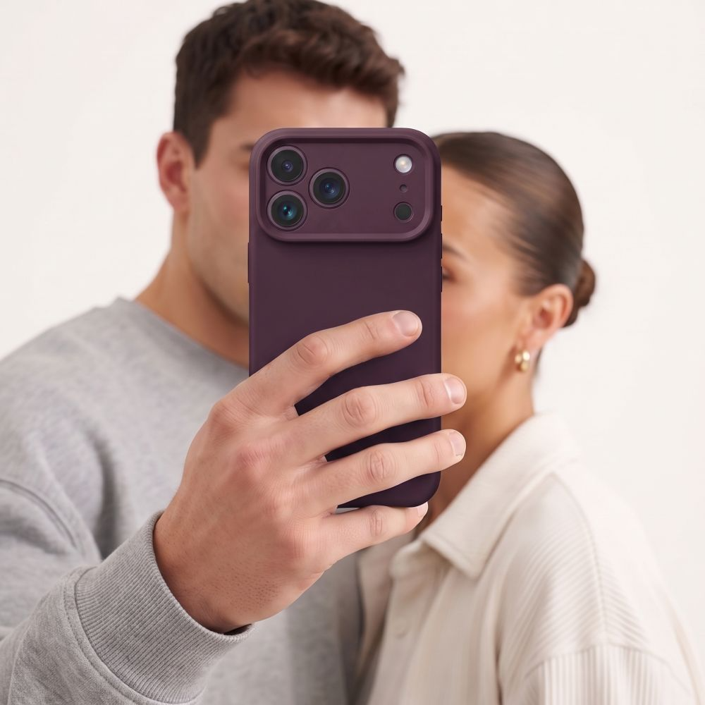 Калъф MagSafe за Apple iPhone 18 Pro / 17 Pro, Tech-Protect, силиконов, цвят бордо