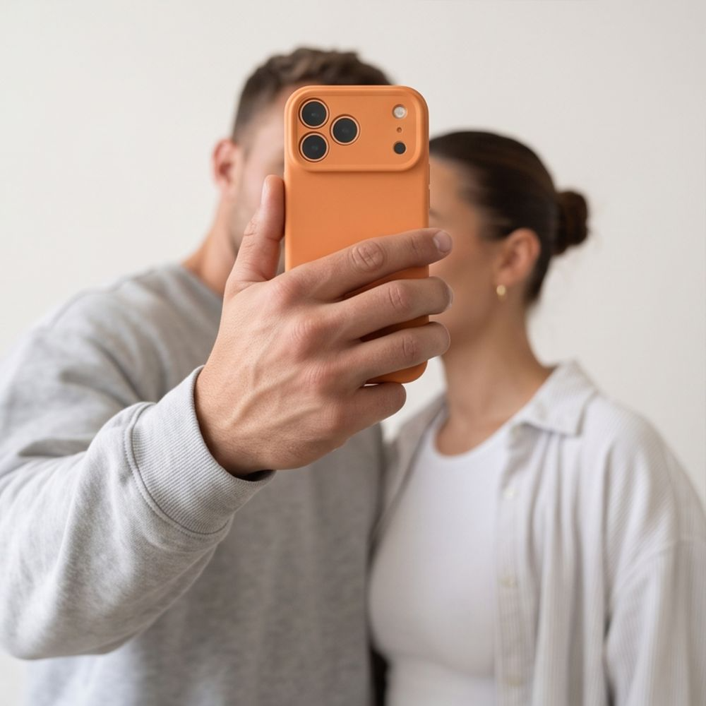 Калъф MagSafe за Apple iPhone 18 Pro Max / 17 Pro Max, Tech-Protect, силиконов, оранжев
