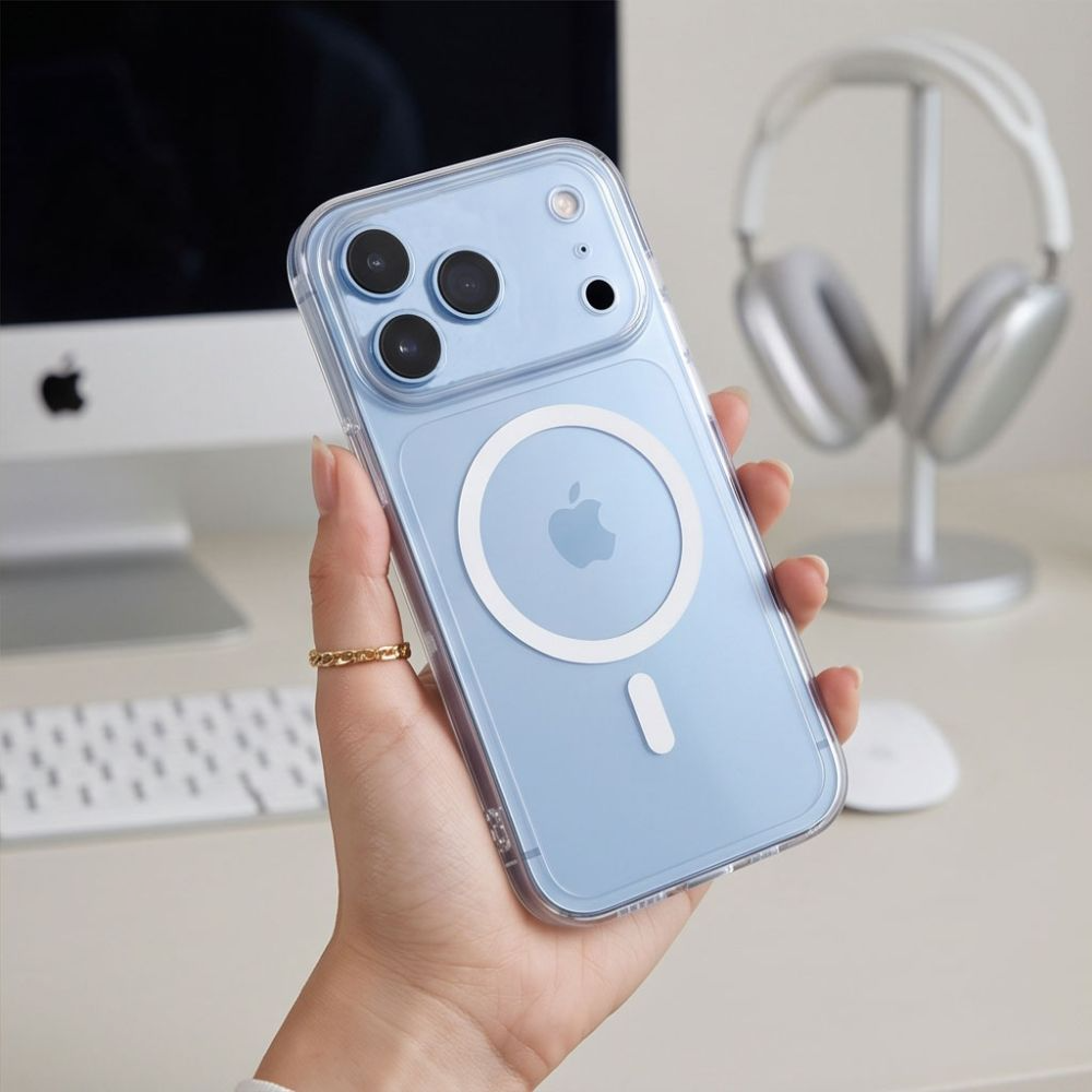 Калъф MagSafe за Apple iPhone 18 Pro / 17 Pro, Tech-Protect, Flexair, Прозрачен