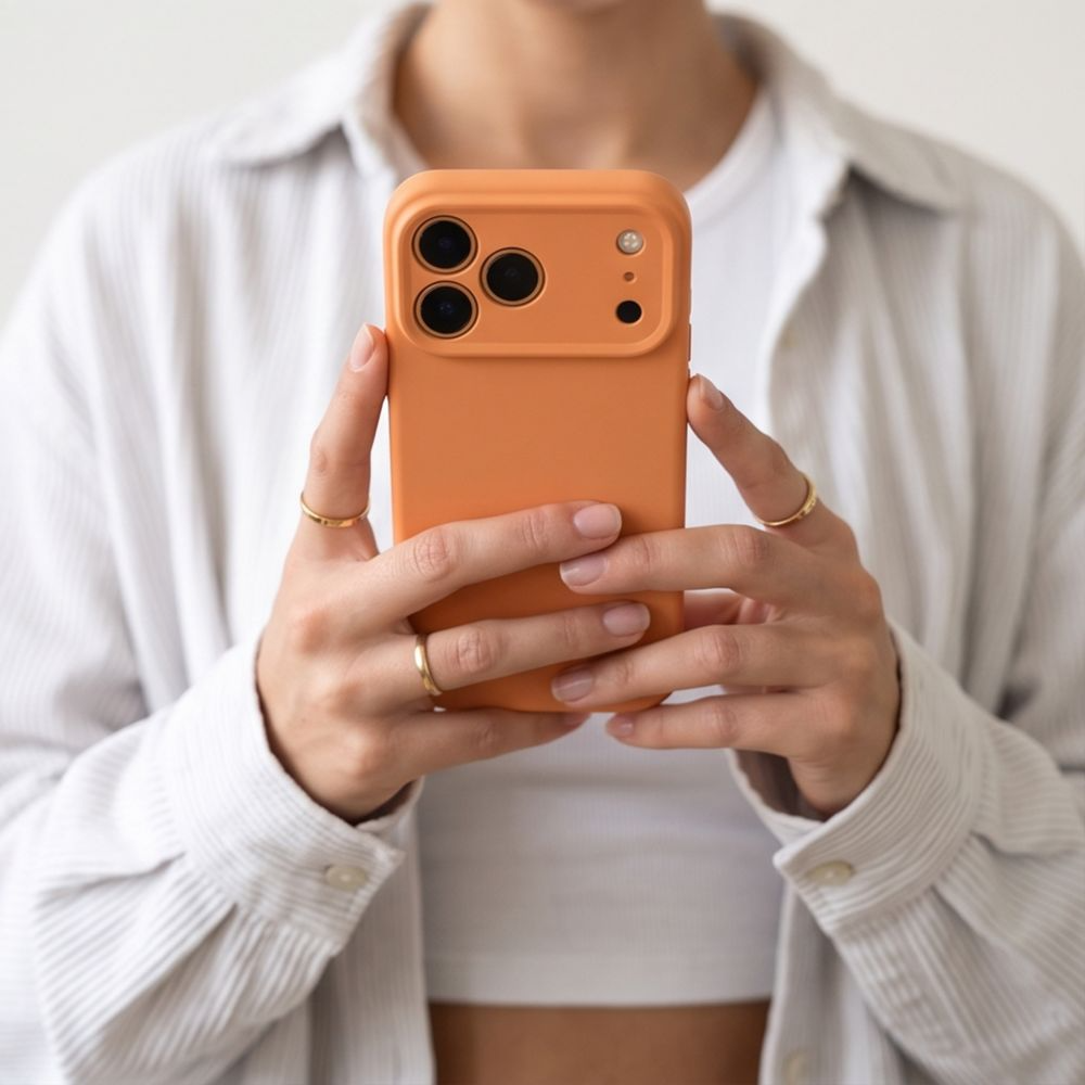 Калъф MagSafe за Apple iPhone 18 Pro Max / 17 Pro Max, Tech-Protect, силиконов, оранжев

