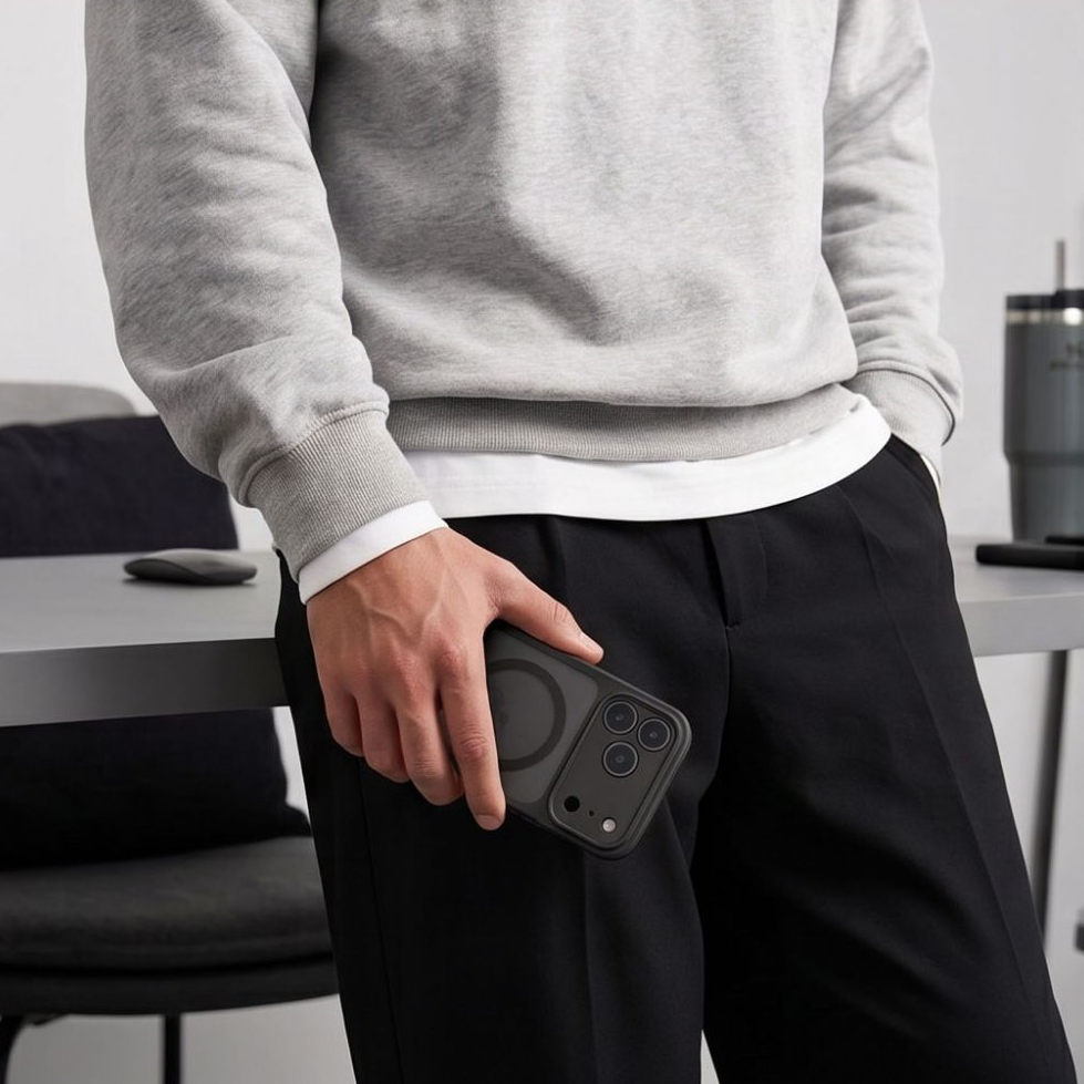 Калъф MagSafe за Apple iPhone 18 Pro / 17 Pro, Tech-Protect, BasicMag, Матиран Черен
