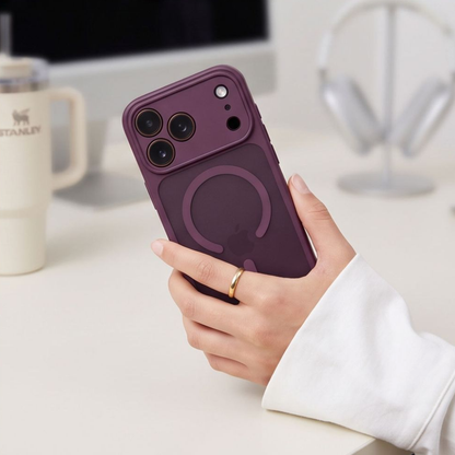 Калъф MagSafe за Apple iPhone 18 Pro Max / 17 Pro Max, Tech-Protect, BasicMag, Матово бордо