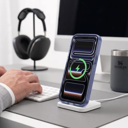 MagSafe калъф за Apple iPhone 18 Pro Max / 17 Pro Max, Tech-Protect, MagZero, Матово тъмносиньо