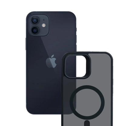 Калъф MagSafe за Apple iPhone 12 / 12 Pro, 3MK, Smoke MagCase, Черен