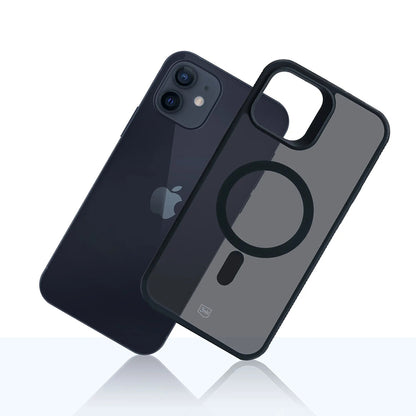 Калъф MagSafe за Apple iPhone 12 / 12 Pro, 3MK, Smoke MagCase, Черен