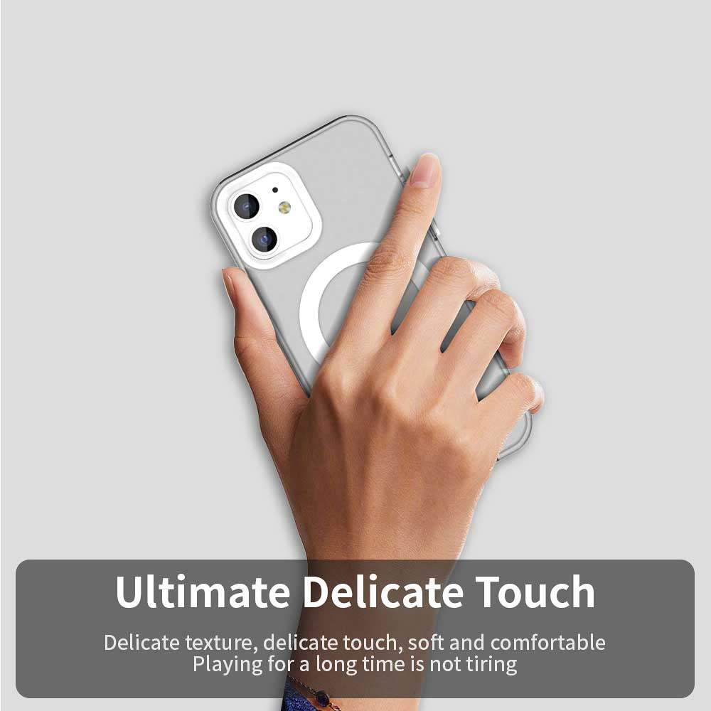 Калъф MagSafe за Apple iPhone 12 / 12 Pro, Techsuit, CandyCase, Бял