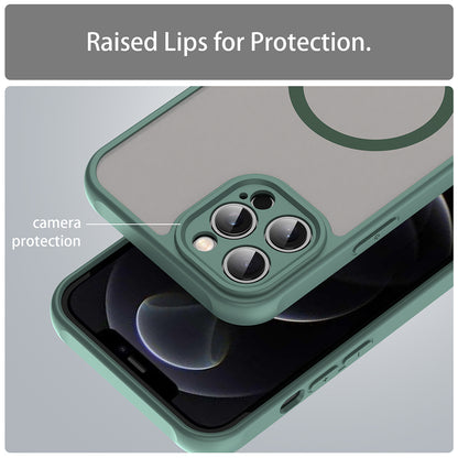 MagSafe Case for Apple iPhone 12 Pro, Techsuit, HaloFrost II, Green