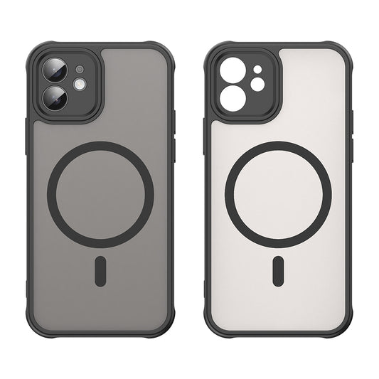 Калъф MagSafe за Apple iPhone 12, Techsuit, HaloFrost II, Черен