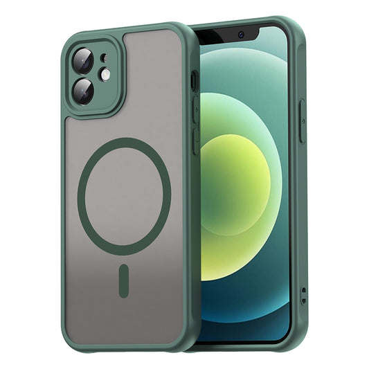 Калъф MagSafe за Apple iPhone 12, Techsuit, HaloFrost II, Зелен