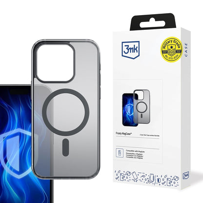 MagSafe Case for Apple iPhone 13 Pro Max, 3MK, Frosty MagCase, Satin Black