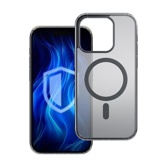Калъф MagSafe за Apple iPhone 13 Pro Max, 3MK, Frosty MagCase, Черен сатен