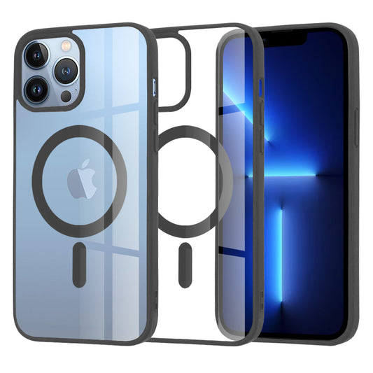 Калъф MagSafe за Apple iPhone 13 Pro Max, Techsuit, Pro, Черен