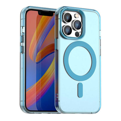 Калъф MagSafe за Apple iPhone 13 Pro, Techsuit, CandyCase, Син
