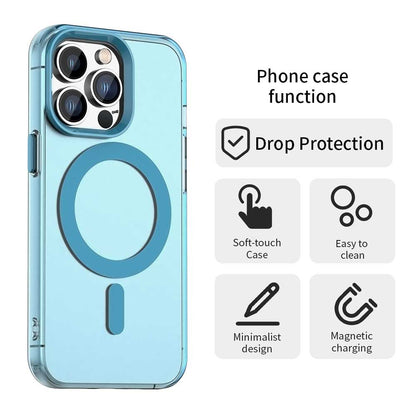 Калъф MagSafe за Apple iPhone 13 Pro, Techsuit, CandyCase, Син