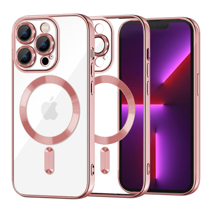 MagSafe Case for Apple iPhone 13 Pro, Techsuit, Luxury Crystal, Pink