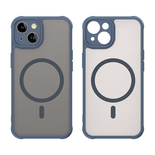 Калъф MagSafe за Apple iPhone 13, Techsuit, HaloFrost II, Тъмносин