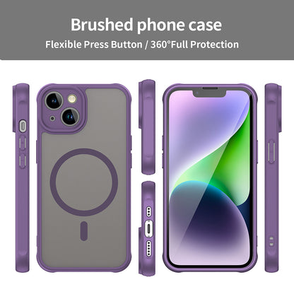 Калъф MagSafe за Apple iPhone 13, Techsuit, HaloFrost II, Лилав