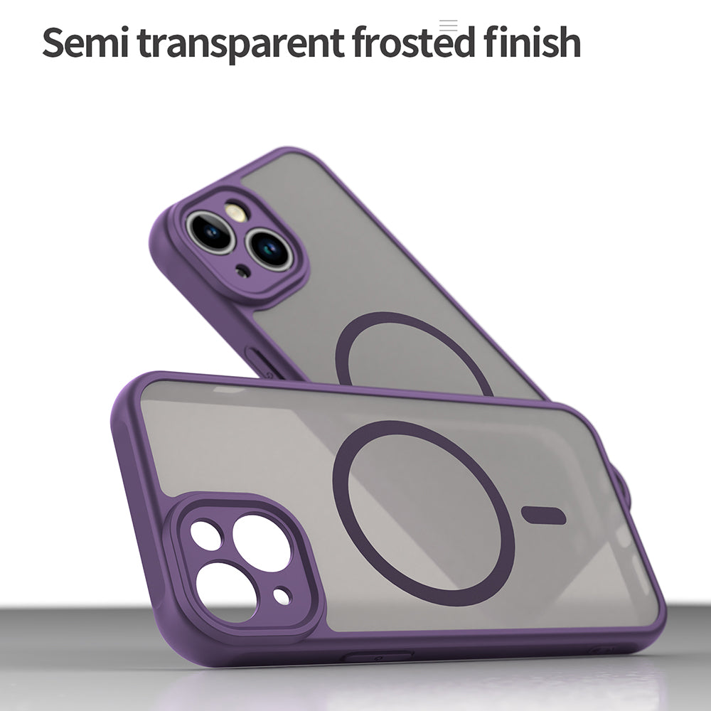 Калъф MagSafe за Apple iPhone 13, Techsuit, HaloFrost II, Лилав