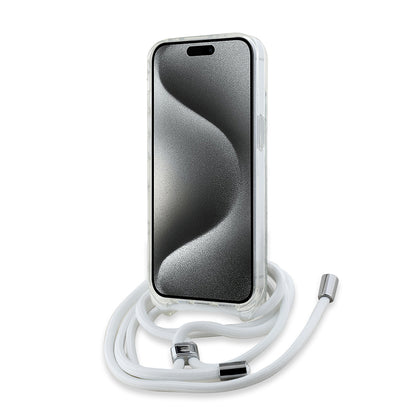 Калъф MagSafe за Apple iPhone 14, Karl Lagerfeld, IML Crossbody Choupette's Head with Strap, Прозрачен