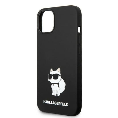 Калъф MagSafe за Apple iPhone 14 Plus, Karl Lagerfeld, Silicone Choupette, Черен