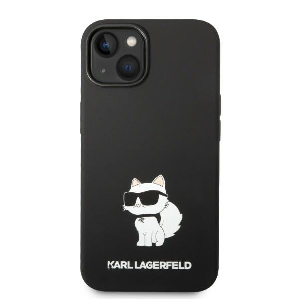 Калъф MagSafe за Apple iPhone 14 Plus, Karl Lagerfeld, Silicone Choupette, Черен