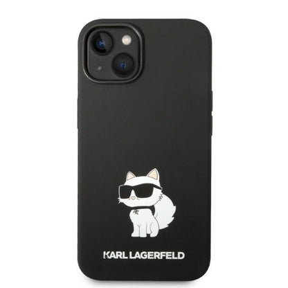 Калъф MagSafe за Apple iPhone 14 Plus, Karl Lagerfeld, Silicone Choupette, Черен
