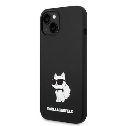 Калъф MagSafe за Apple iPhone 14 Plus, Karl Lagerfeld, Silicone Choupette, Черен