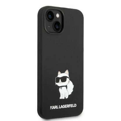 Калъф MagSafe за Apple iPhone 14 Plus, Karl Lagerfeld, Silicone Choupette, Черен