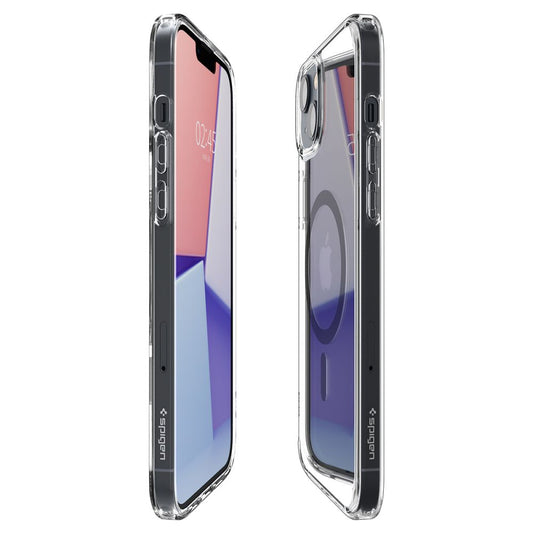 Калъф MagSafe за Apple iPhone 14 Plus, Spigen, Ultra Hybrid Carbon, Прозрачен