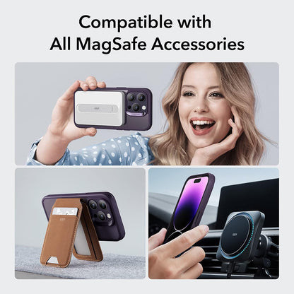 MagSafe Case for Apple iPhone 14 Pro, ESR, Classic Hybrid, Transparent Purple
