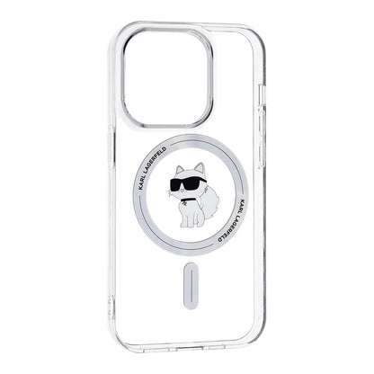 Калъф MagSafe за Apple iPhone 14 Pro, Karl Lagerfeld, IML Choupette, Прозрачен