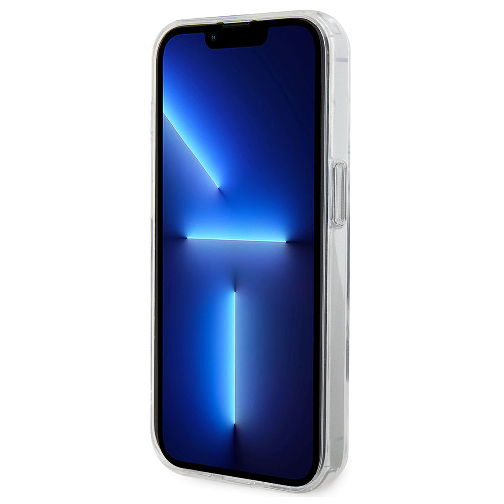 Калъф MagSafe за Apple iPhone 14 Pro, Karl Lagerfeld, Ring Stand Karl & Choupette, Бял