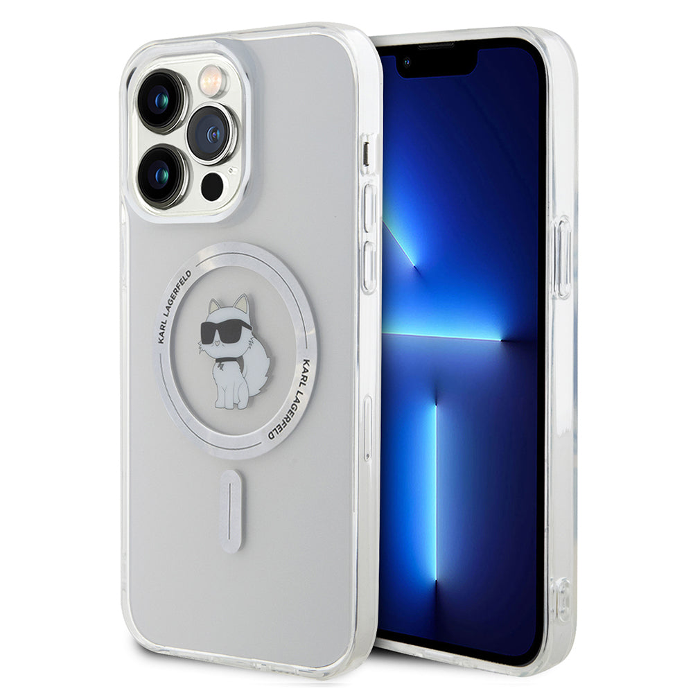Калъф MagSafe за Apple iPhone 14 Pro Max, Karl Lagerfeld, IML Choupette, Прозрачен