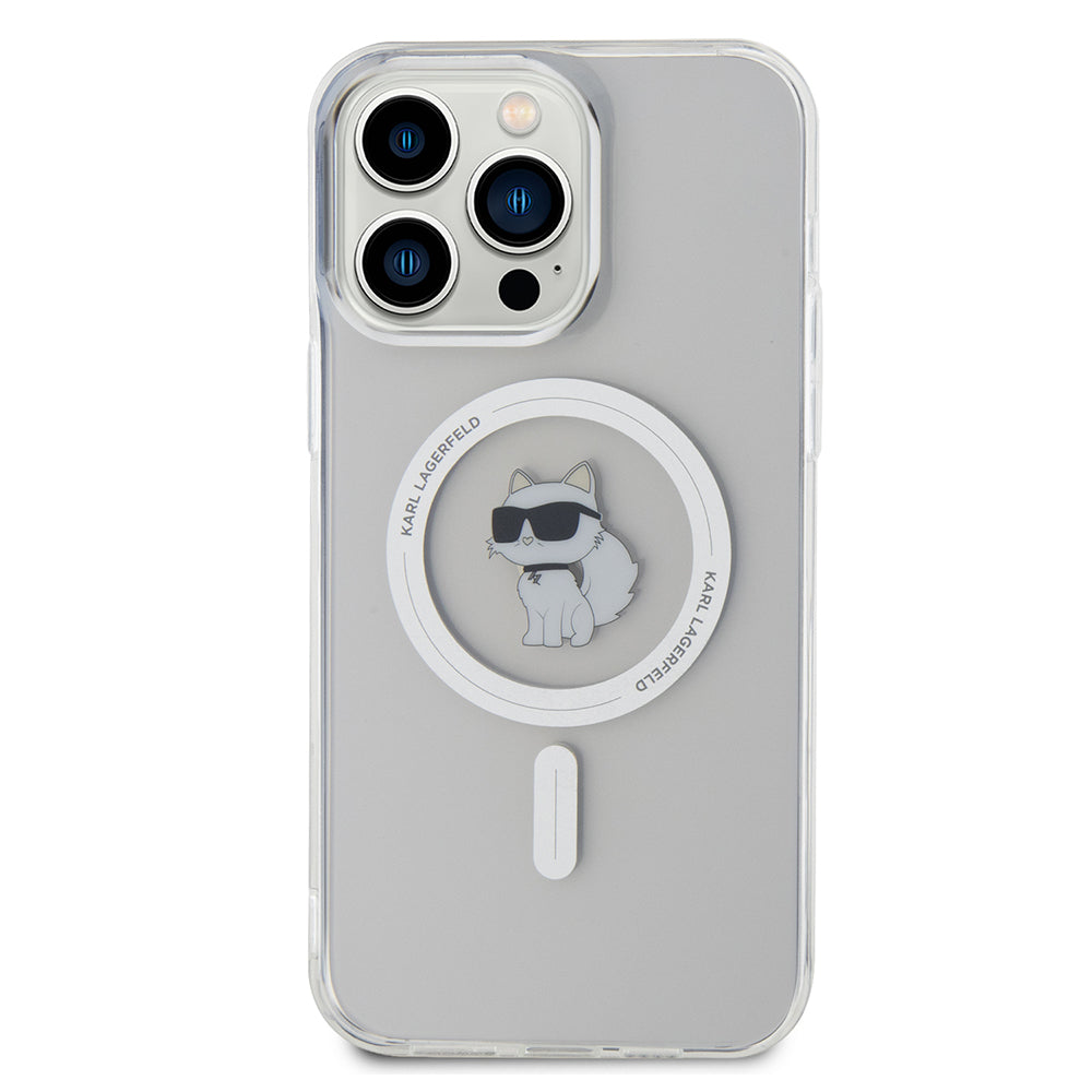 Калъф MagSafe за Apple iPhone 14 Pro Max, Karl Lagerfeld, IML Choupette, Прозрачен