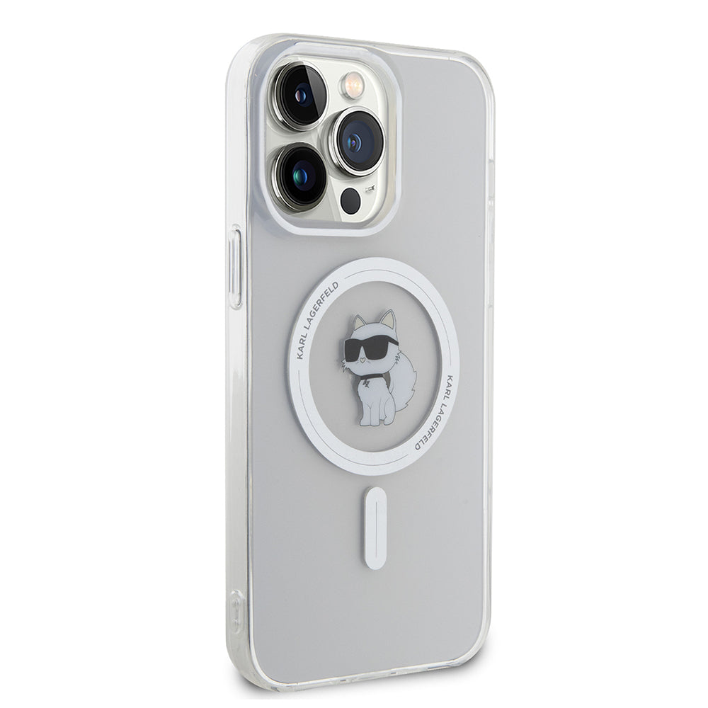 Калъф MagSafe за Apple iPhone 14 Pro Max, Karl Lagerfeld, IML Choupette, Прозрачен