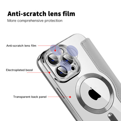 Калъф MagSafe за Apple iPhone 14 Pro Max, Techsuit, SmartMag Book, Сив