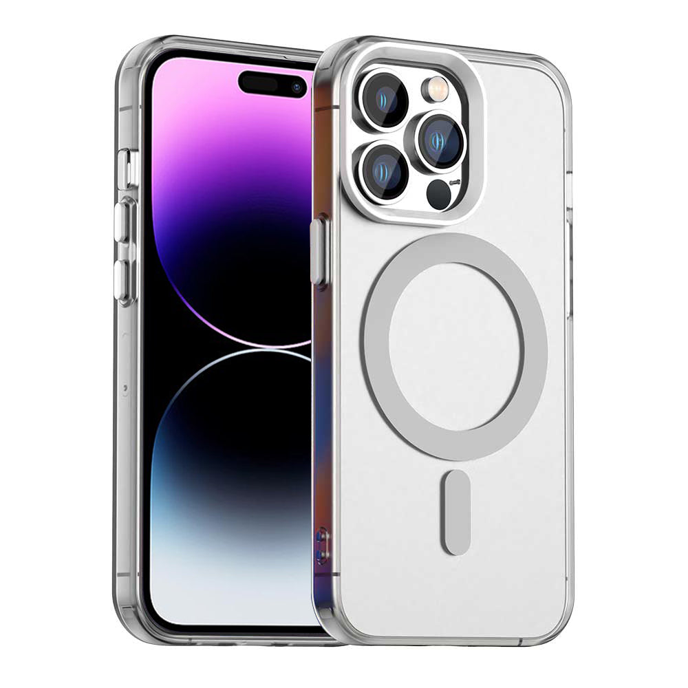 Калъф MagSafe за Apple iPhone 14 Pro, Techsuit, CandyCase, Бял