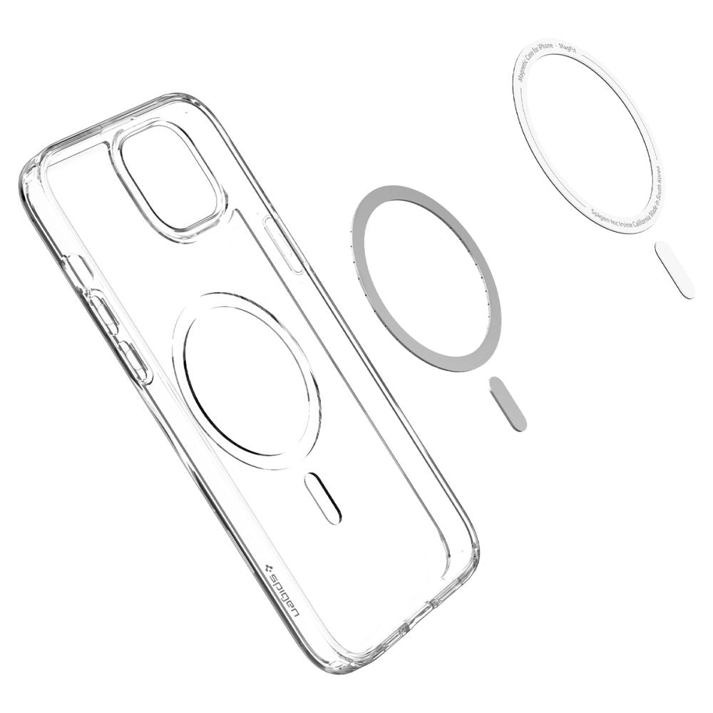 Калъф MagSafe за Apple iPhone 14, Spigen, Ultra Hybrid, Бял