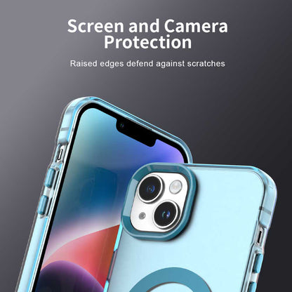 MagSafe калъф за Apple iPhone 14, Techsuit, CandyCase, Син