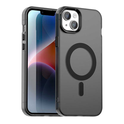 Калъф MagSafe за Apple iPhone 14, Techsuit, CandyCase, Черен
