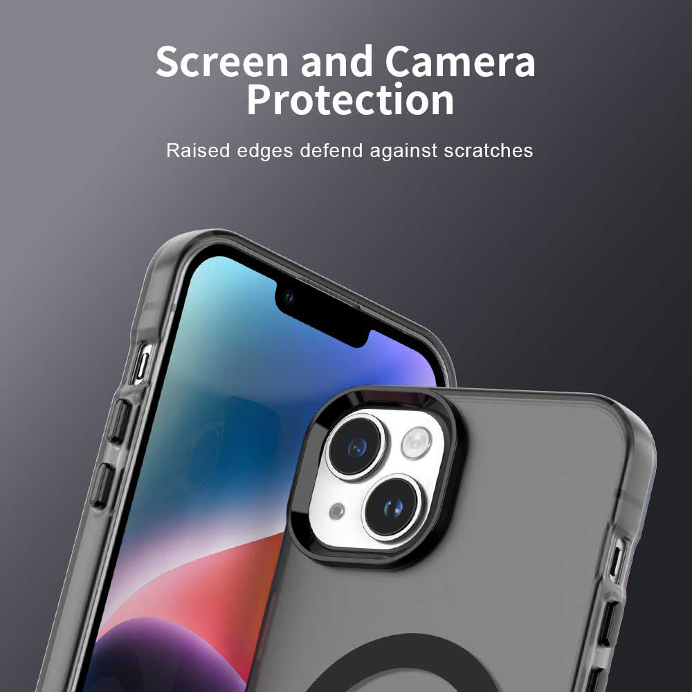 Калъф MagSafe за Apple iPhone 14, Techsuit, CandyCase, Черен