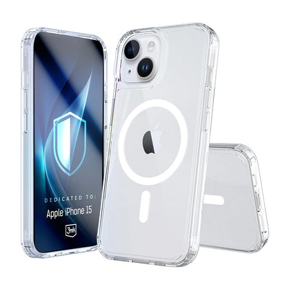 MagSafe калъф за Apple iPhone 15, 3MK, Armor MagCase, прозрачен