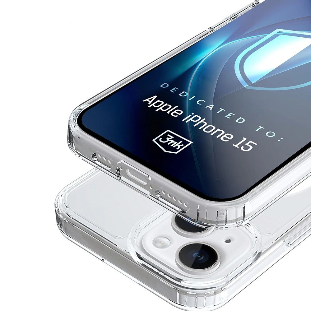 MagSafe калъф за Apple iPhone 15, 3MK, Armor MagCase, прозрачен